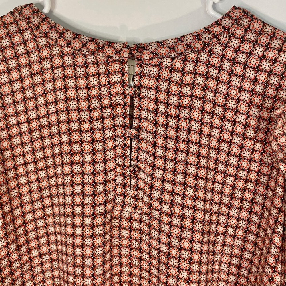 Loft Long Sleeve Floral Top Size Large Petite - Picture 3 of 5